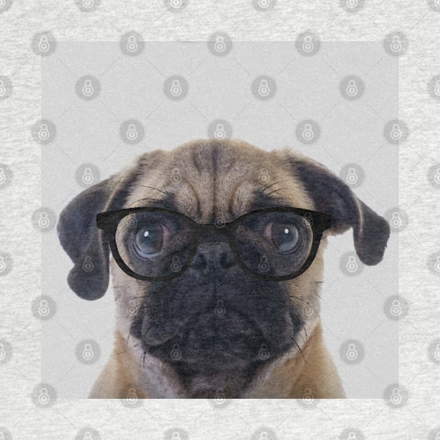 Geek Pug in series by luigitarini